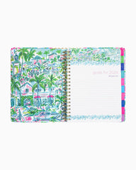 Lilly Pulitzer 2023-2024 17 Month Jumbo Agenda Amalfi Blue Leaf It Wild | Women Agendas & Planners