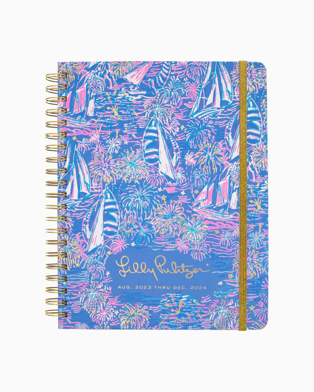 Lilly Pulitzer 2023-2024 17 Month Jumbo Agenda Boca Blue Its A Sailabration | Women Agendas & Planners