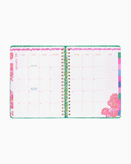 Lilly Pulitzer 2023-2024 17 Month Jumbo Agenda Botanical Green In A Flutter | Women Agendas & Planners