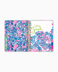 Lilly Pulitzer 2023-2024 17 Month Large Agenda Frenchie Blue Turtley In Love | Women Agendas & Planners