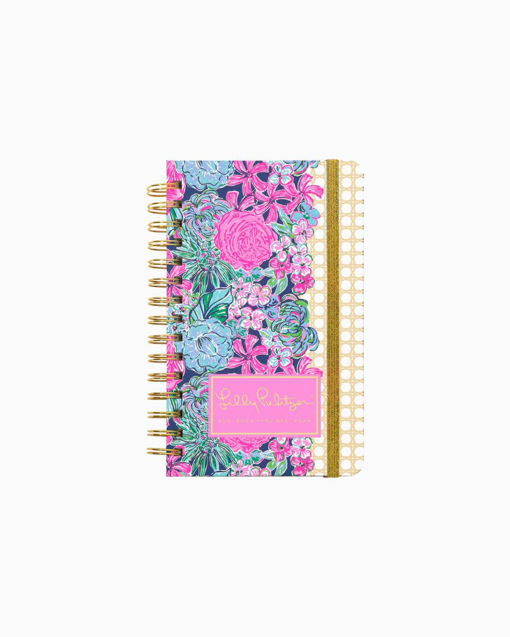 Lilly Pulitzer 2023-2024 17 Month Medium Agenda Oyster Bay Navy Always Be Blooming | Women Agendas & Planners