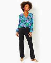 Lilly Pulitzer 32" Kidman High Rise Pant Noir | Women Bottoms