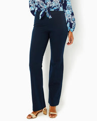 Lilly Pulitzer 33" Merrin Bi-Stretch Bootcut Pant Navy | Women Bottoms