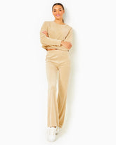 Lilly Pulitzer 33" Natine High Rise Velour Pant Sand Bar | Women Bottoms