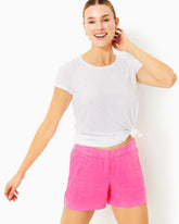 Lilly Pulitzer 4" Lilo Linen Short Roxie Pink | Women Bottoms