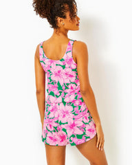 Lilly Pulitzer 4" Sevina Pajama Knit Short Kelly Green Hibis Kiss | Women Loungewear