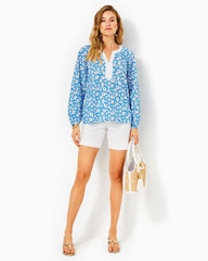 Lilly Pulitzer 7" Shara Mid-Rise Stretch Short Resort White | Women Bottoms