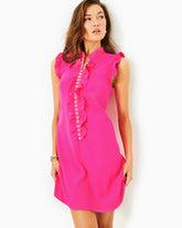 Lilly Pulitzer Adalee Shift Dress Pink Palms | Women A-Line/Easy Dresses