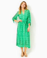 Lilly Pulitzer Amrita Eyelet Midi Dress Spearmint Soiree Eyelet | Women Fit & Flare Dresses