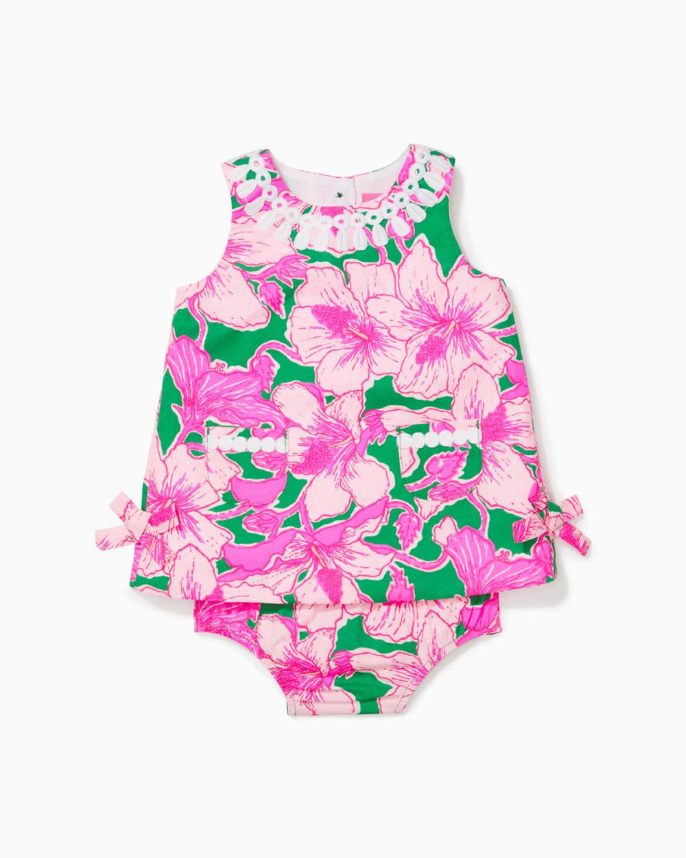 Lilly Pulitzer Baby Lilly Infant Shift Dress Kelly Green Hibis Kiss | Girl Dresses & Rompers