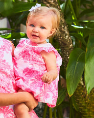 Lilly Pulitzer Baby Paloma Bubble Dress Resort White Pb Anniversary Toile | Girl Dresses & Rompers