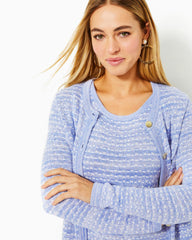 Lilly Pulitzer Baneberry Cardigan Lark Lilac Metallic Marl | Women Tops