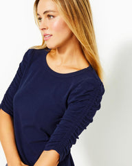 Lilly Pulitzer Belden Top Low Tide Navy | Women Tops