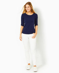 Lilly Pulitzer Belden Top Low Tide Navy | Women Tops