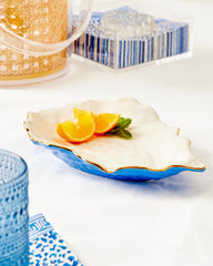 Lilly Pulitzer Ceramic Appetizer Plates Abaco Blue | Women Tabletop