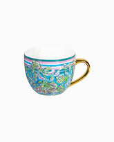 Lilly Pulitzer Ceramic Mug Cumulus Blue Chick Magnet | Women Home Decor
