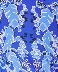 Lilly Pulitzer Cinzia Silk Caftan Alba Blue Baja Cove Engineered Woven Dress | Women A-Line/Easy Dresses