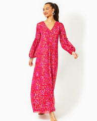 Lilly Pulitzer Cleme Maxi Dress Amaryllis Red Secret Hideaway | Women Straight Dresses