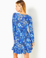 Lilly Pulitzer Codylee Long Sleeve Romper Alba Blue Cruisin Together | Women Rompers & Jumpsuits