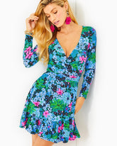 Lilly Pulitzer Codylee Long Sleeve Romper Multi Soiree All Day | Women Rompers & Jumpsuits