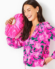 Lilly Pulitzer Culver Satin Clutch Cerise Pink | Women Bags