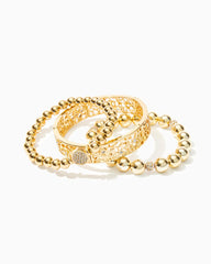 Lilly Pulitzer Devine Bracelet Set Gold Metallic | Women Jewelry