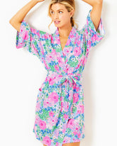 Lilly Pulitzer Elaine Knit Robe Multi Lil Soiree All Day | Women Loungewear
