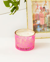 Lilly Pulitzer Electroplated Candle Roxie Pink Via Amore Candle | Women Home Decor