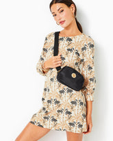 Lilly Pulitzer Elianna Cotton T-Shirt Dress Deeper Coconut Lil Stir It Up | Women A-Line/Easy Dresses