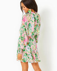 Lilly Pulitzer Ellielynn Long Sleeve Dress Multi Via Amore Spritzer | Women A-Line/Easy Dresses