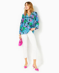 Lilly Pulitzer Elsa Silk Top Multi Soiree All Day | Women Tops