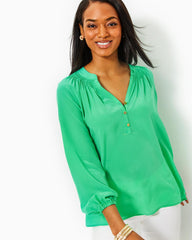 Lilly Pulitzer Elsa Silk Top Spearmint | Women Tops