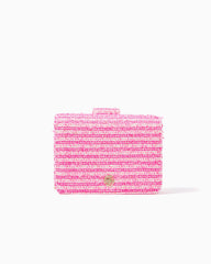 Lilly Pulitzer Emmeline Tweed Crossbody Bag Pink Palms Fantasy Tweed | Women Bags