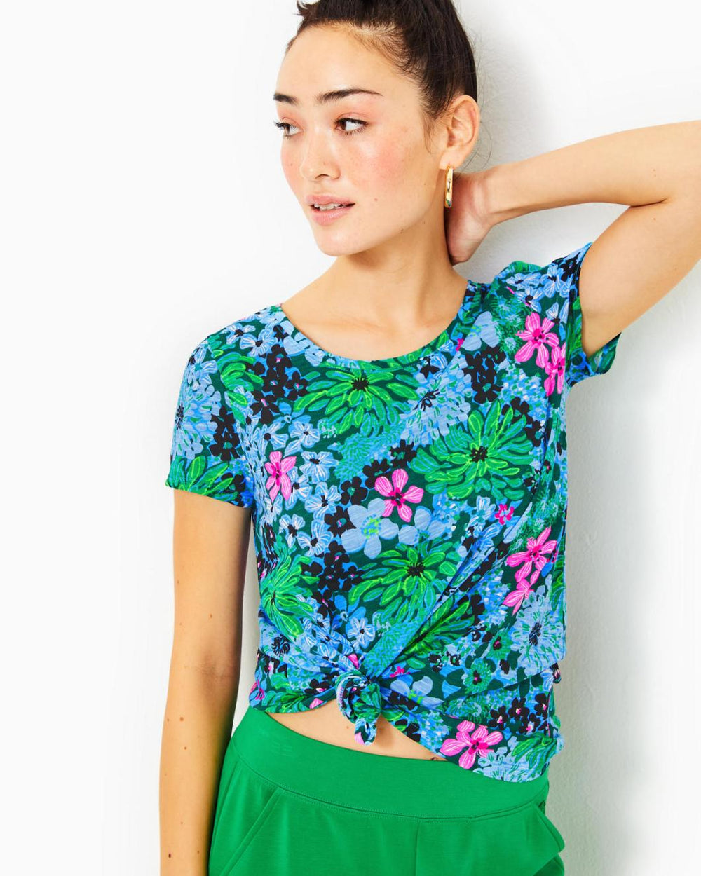 Lilly Pulitzer Etta Scoopneck Top Multi Soiree All Day | Women Tops