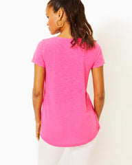 Lilly Pulitzer Etta Scoopneck Top Roxie Pink | Women Tops