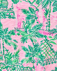 Lilly Pulitzer Etta V-Neck Cotton Top Mandevilla Baby Always Worth It | Women Tops