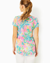 Lilly Pulitzer Etta V-Neck Top Multi Sunshine State Of Mind | Women Tops