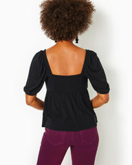 Lilly Pulitzer Floriana Knit Top Onyx | Women Tops