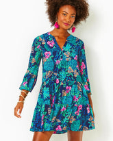 Lilly Pulitzer Gabriel Dress Low Tide Navy Life Of The Party | Women Swing Dresses