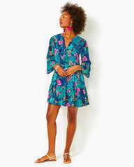 Lilly Pulitzer Gabriel Dress Low Tide Navy Life Of The Party | Women Swing Dresses