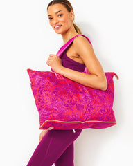 Lilly Pulitzer Getaway Packable Tote Amaryllis Red Secret Hideaway | Women Bags