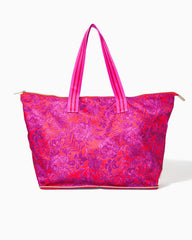 Lilly Pulitzer Getaway Packable Tote Amaryllis Red Secret Hideaway | Women Bags