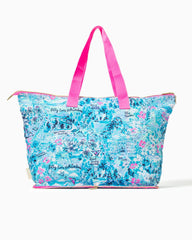 Lilly Pulitzer Getaway Packable Tote Blue Peri Lilly Loves North Carolina | Women Bags