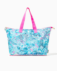 Lilly Pulitzer Getaway Packable Tote Blue Peri Lilly Loves North Carolina | Women Bags