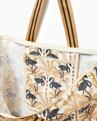 Lilly Pulitzer Getaway Packable Tote Deeper Coconut Lil Stir It Up | Women Bags