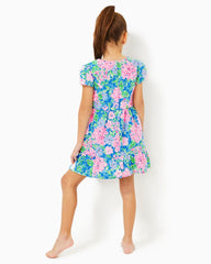 Lilly Pulitzer Girls Alexandra Cotton Dress Multi Spring In Your Step | Girl Dresses & Rompers