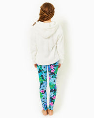 Lilly Pulitzer Girls Eastley Sherpa Hoodie Coconut | Girl Tops & Bottoms