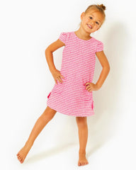 Lilly Pulitzer Girls Little Lilly Shift Dress Pink Palms Fantasy Tweed | Girl Dresses & Rompers