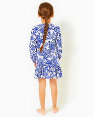 Lilly Pulitzer Girls Mini Alyssa Cotton Dress Deeper Coconut Ride With Me | Girl Dresses & Rompers