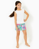 Lilly Pulitzer Girls Mini Braxton Tank Resort White | Girl Tops & Bottoms